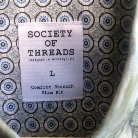 Beautiful floral shirt in greens and blues - Picture 3 of 3